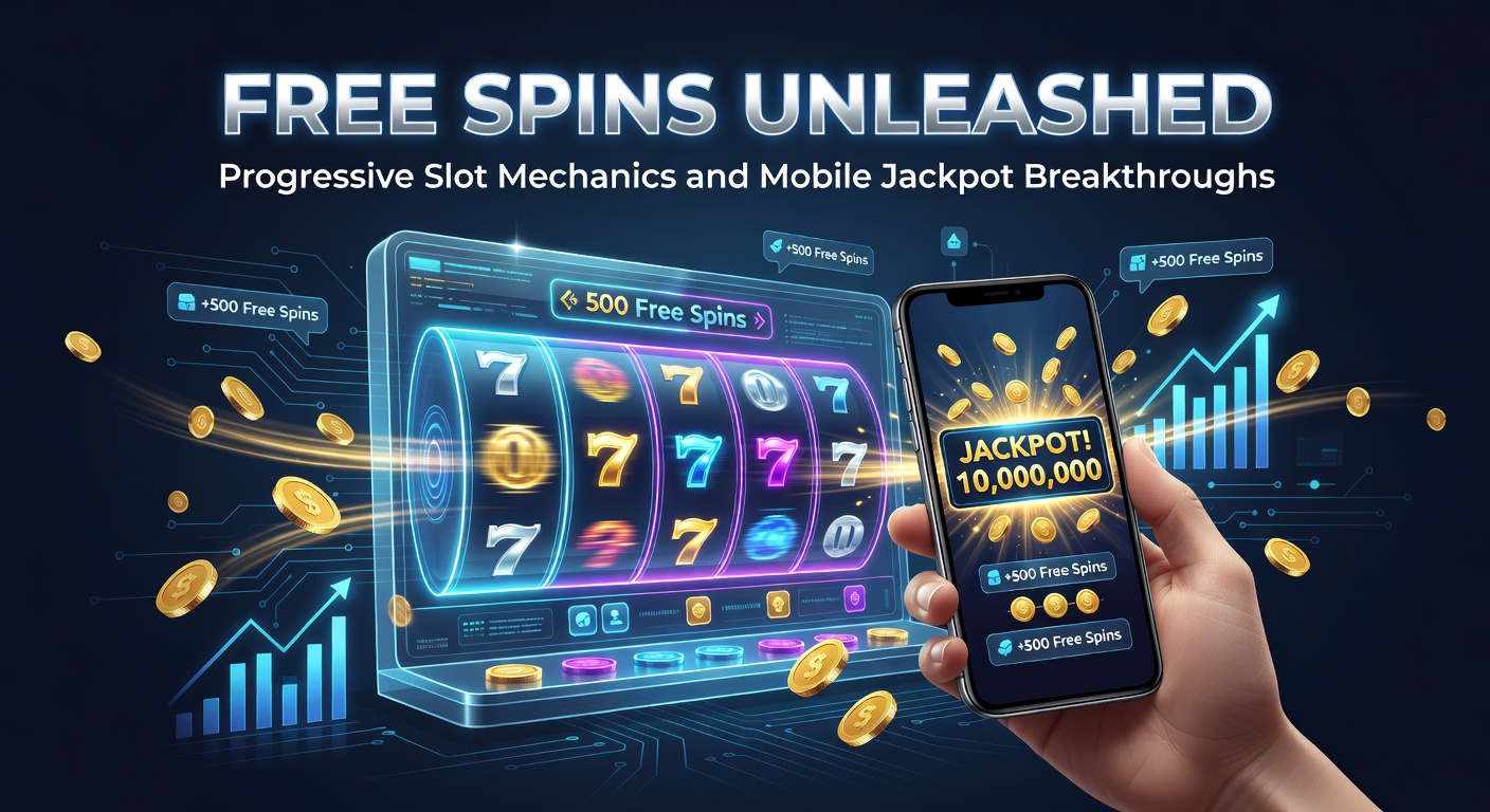 Bunte Slot-Maschine mit wirbelnden Free-Spins-Symbolen und steigendem Progressiven Jackpot-Zähler auf einem Mobilgerät