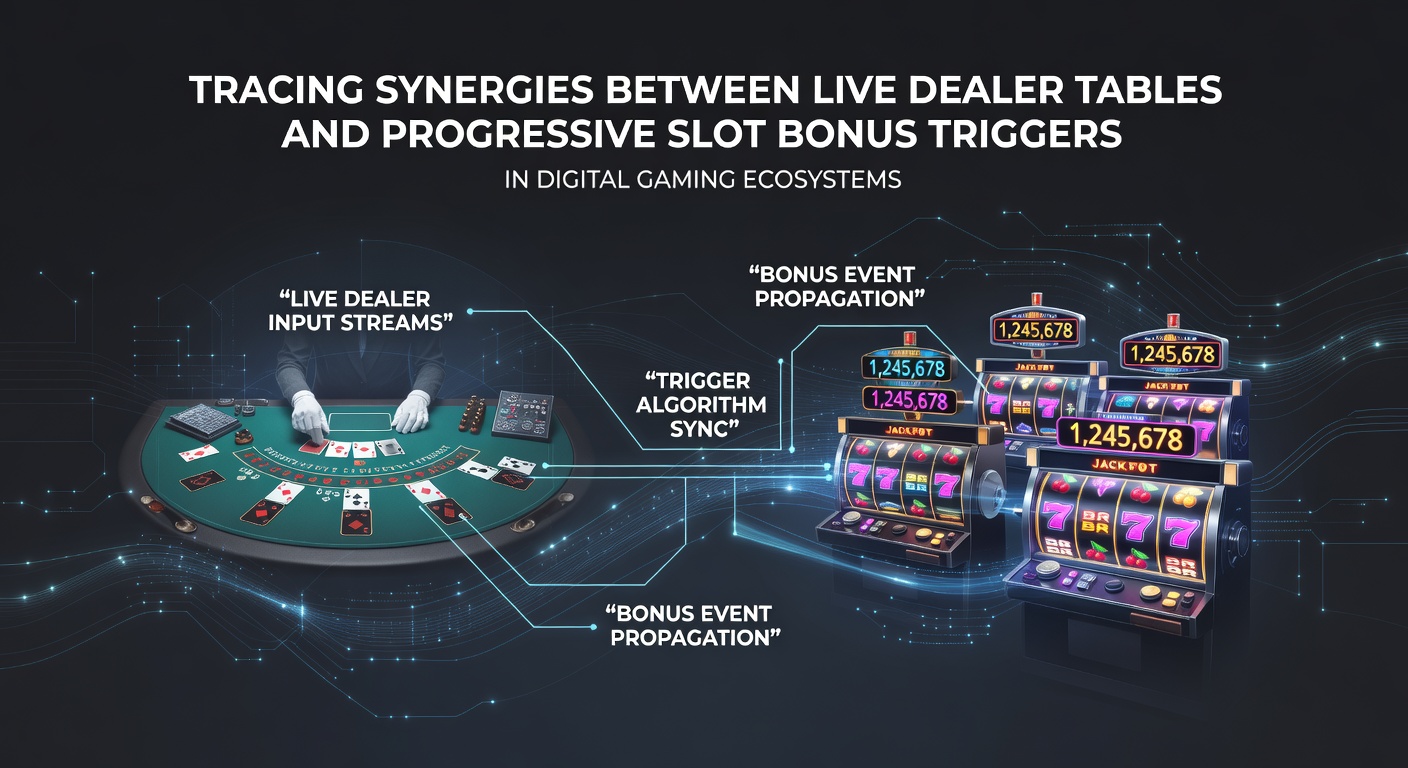 Darstellung von Live-Dealer-Tischen und progressiven Slots in einem integrierten digitalen Gaming-Ökosystem